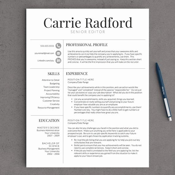 141 Best Images About Professional Resume Templates On