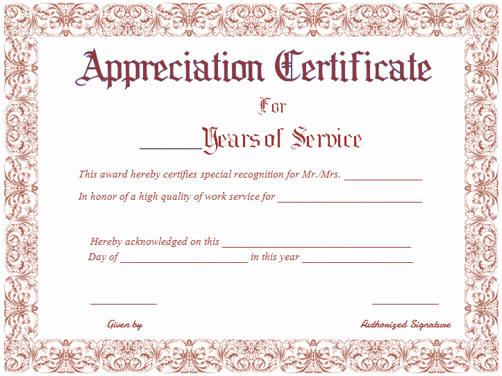 15 appreciation certificate designs