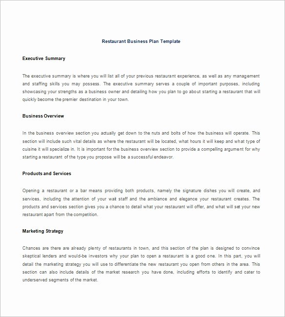 15 Free Business Plan Template Word Pdf Template Section