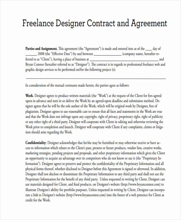 15 Freelance Contract Templates – Free Documents In Word