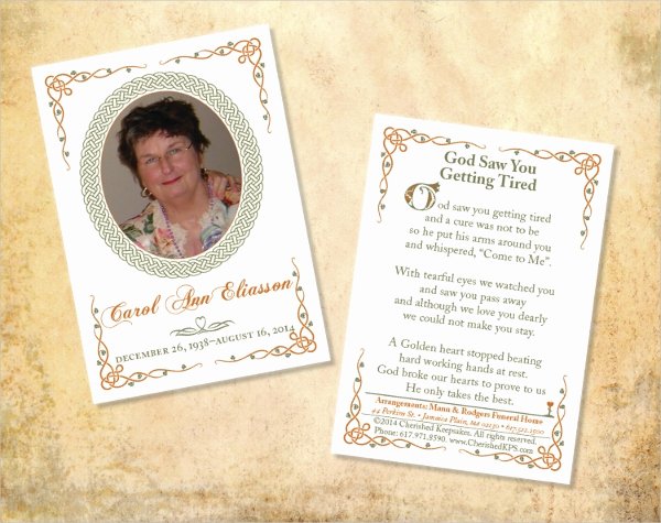 15 Funeral Card Templates Free Psd Ai Eps format