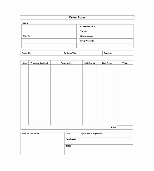 15 order Templates Free Sample Example format