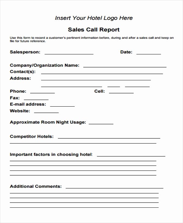 15 Sales Report form Templates
