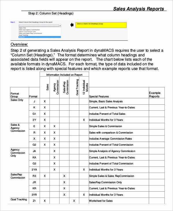 sales report template pdf