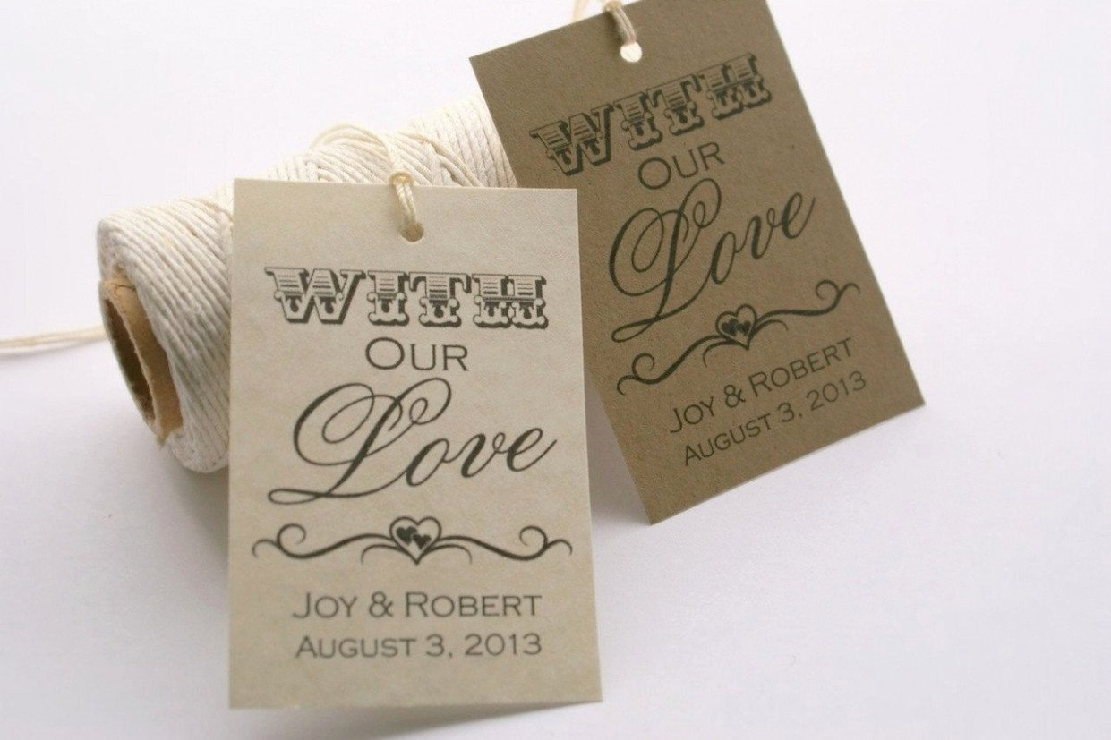 15 signs you re in love with of wedding favors tags template