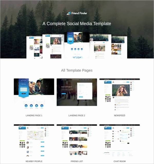 15 social Network Bootstrap themes &amp; Templates