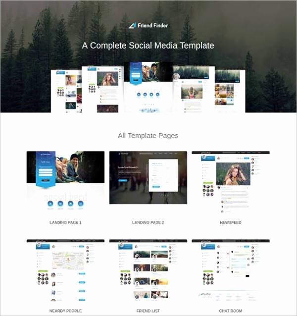 social network bootstrap theme