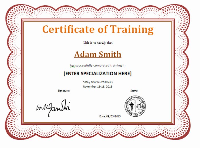 15 Training Certificate Templates Free Download Designyep