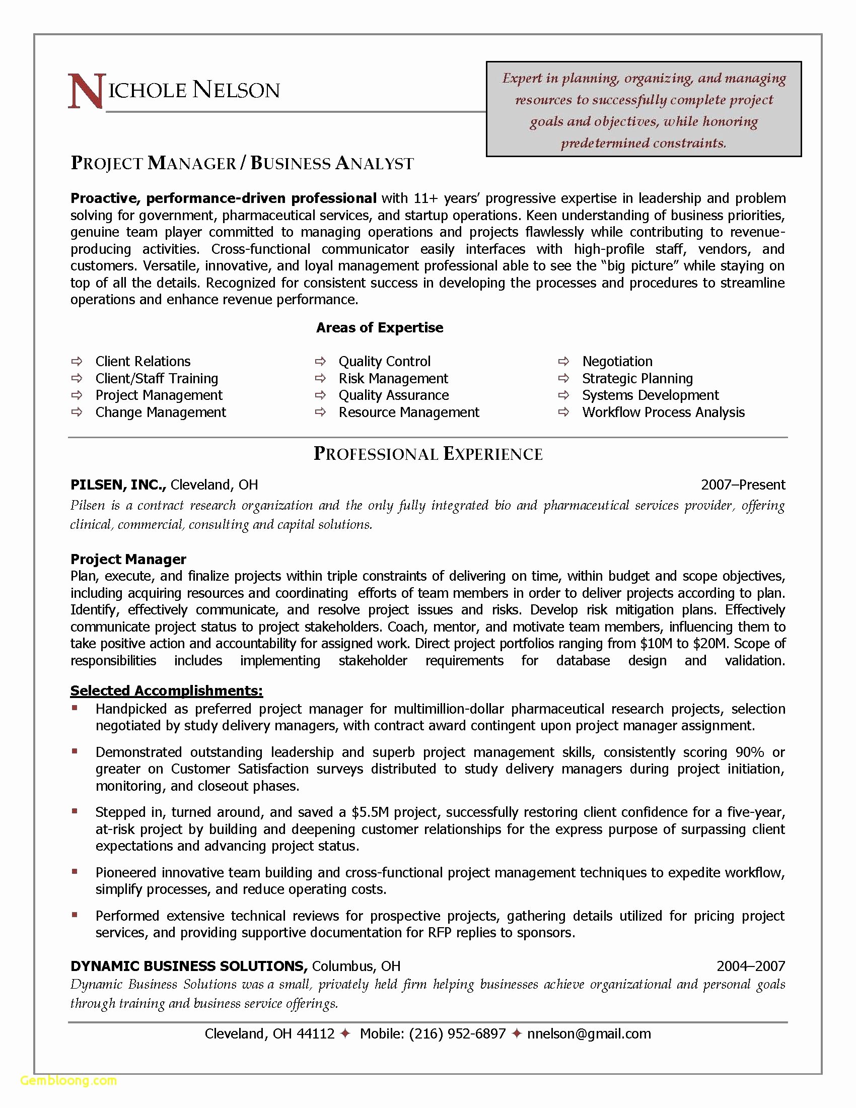 15 Unique Operations Manager Resume