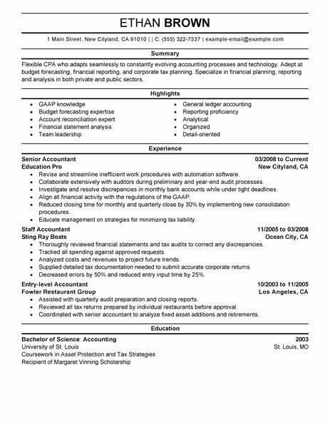 16 Amazing Accounting &amp; Finance Resume Examples