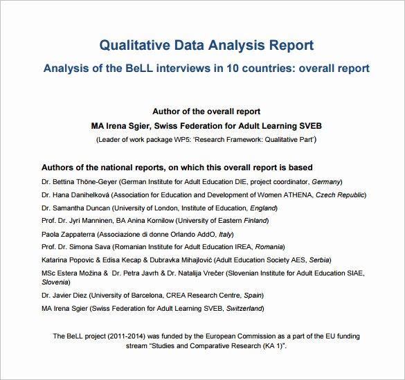 16 Analysis Templates Doc Pdf Excel