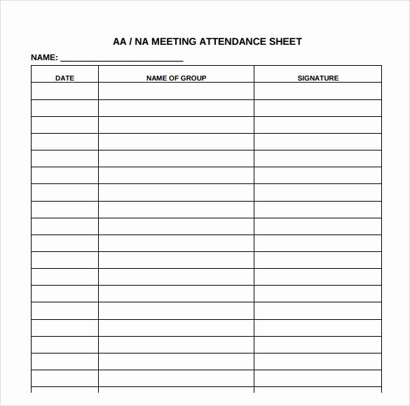 16 attendance Sheet Templates – Pdf Word Excel