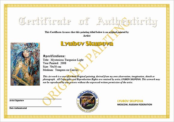 16 Certificate Of Authenticity Samples