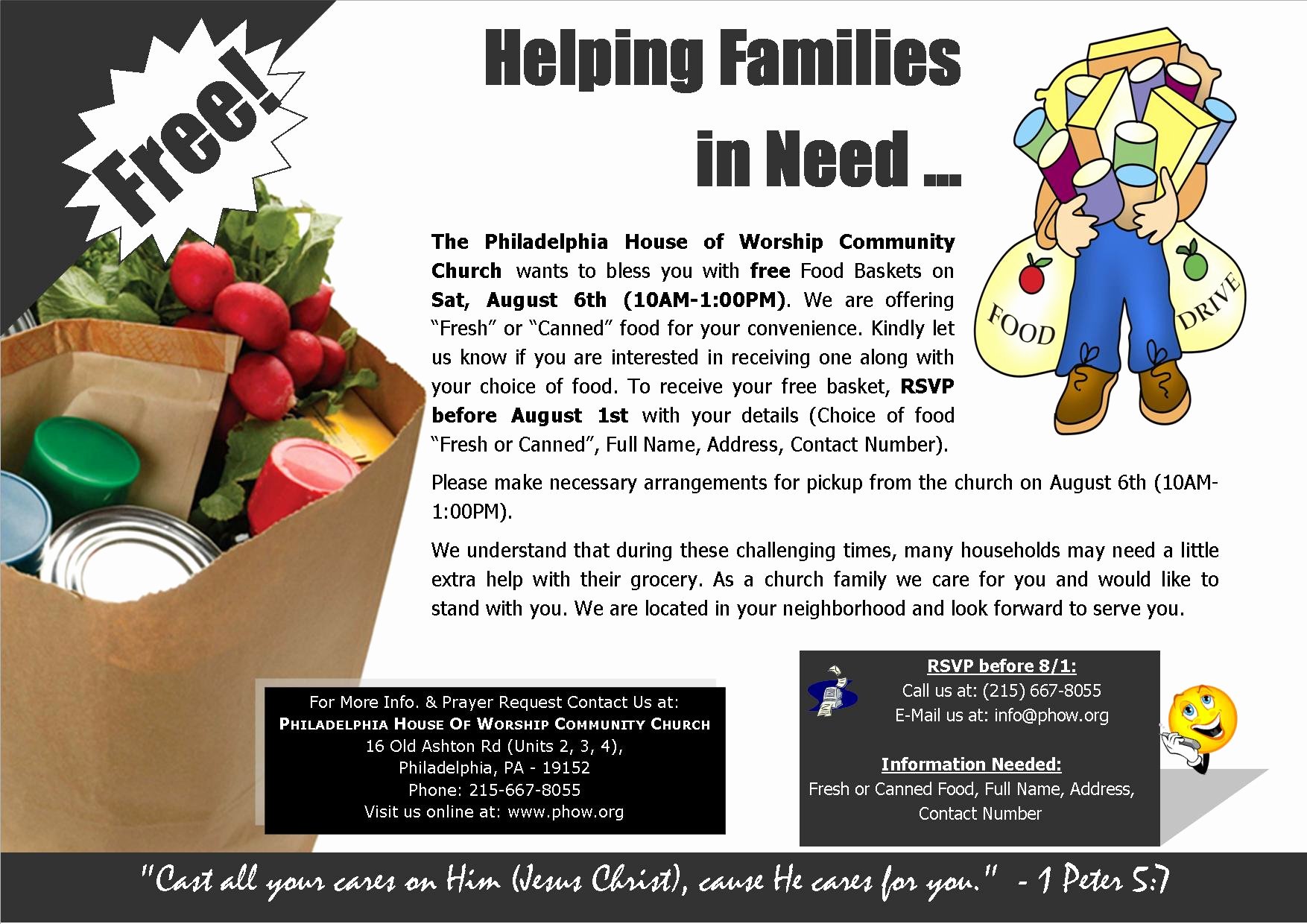 16 Food Drive Flyer Template Free Food Drive