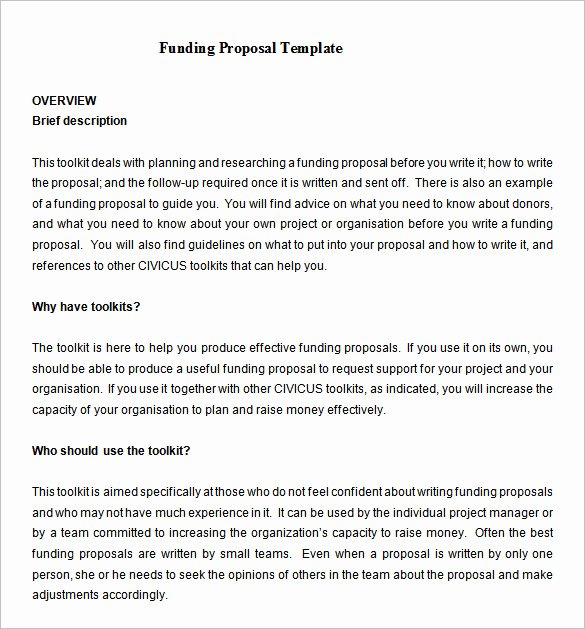 16 Funding Proposal Templates Word Pdf Pages