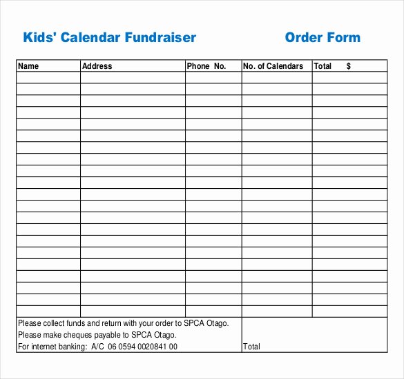 16 Fundraiser order Templates – Free Sample Example
