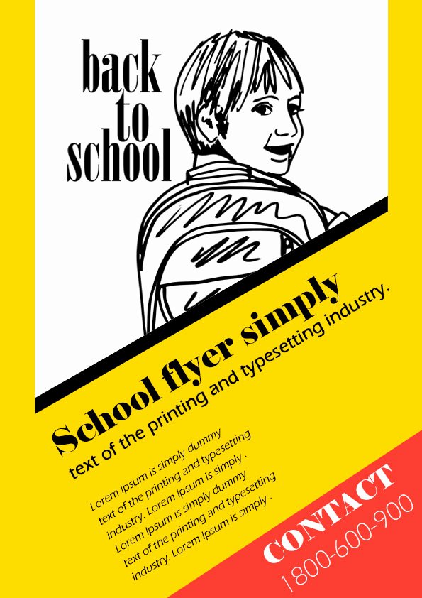 16 Impressive Back to School Flyers In Psd Word &amp; Ppt