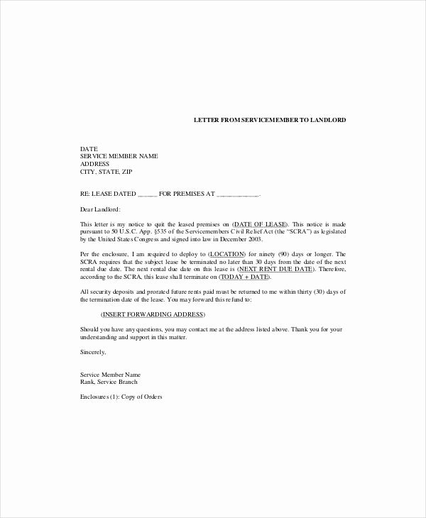 16 Lease Termination Letter format Samples &amp; Templates