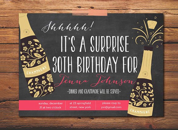 16 Outstanding Surprise Party Invitations &amp; Designs