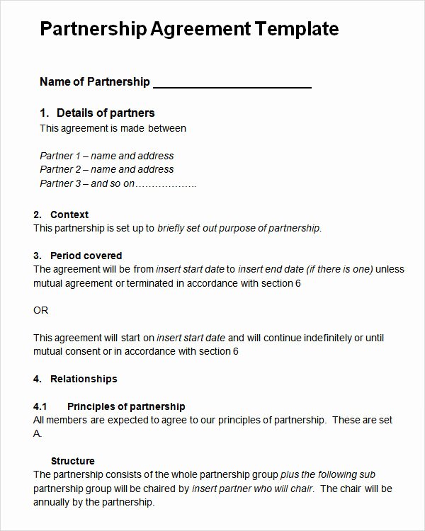 16 Partnership Agreement Templates
