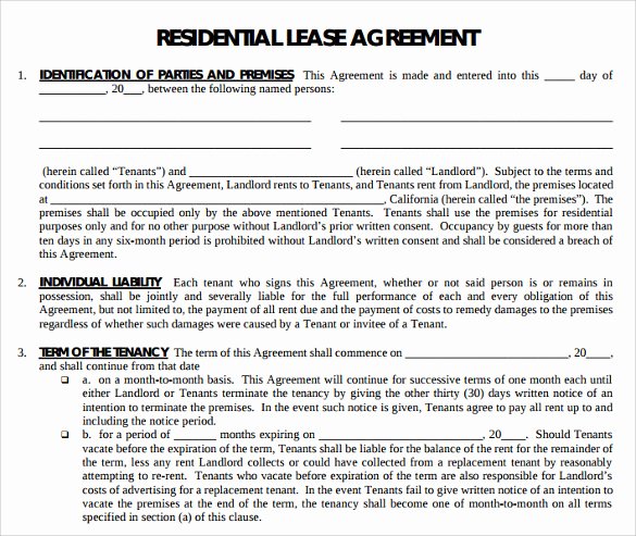 16 Printable Lease Agreement Templates Download for Free