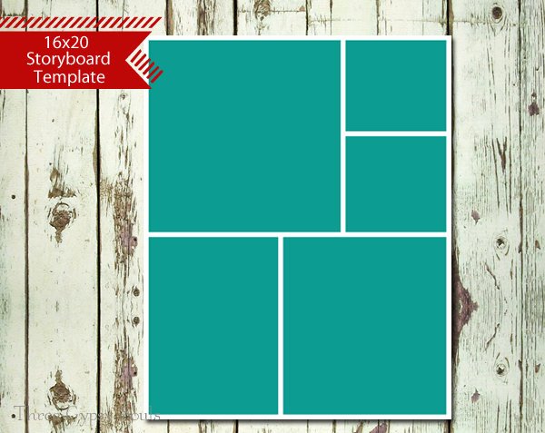 16x20 storyboard collage template