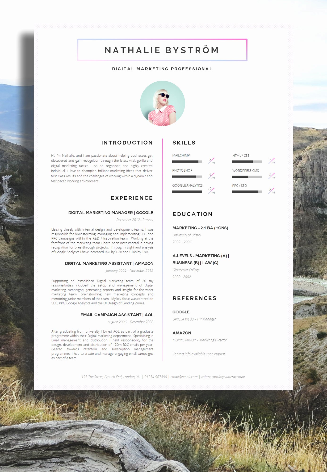 17 Awesome Examples Of Creative Cv Templates
