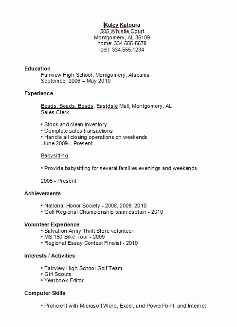 17 Best Ideas About High School Resume Template On