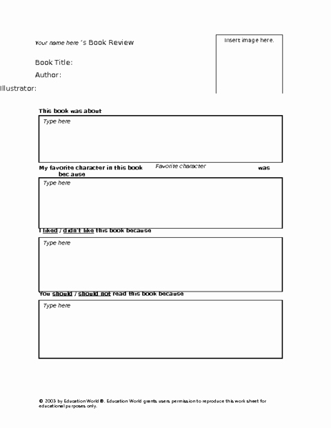 17 Best Of Book Review Worksheet Middle School