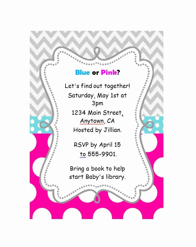 17 Free Gender Reveal Invitation Templates Template Lab