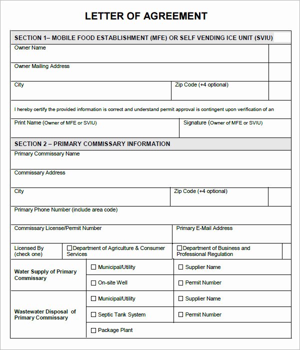 17 Letter Of Agreement Templates – Pdf Doc