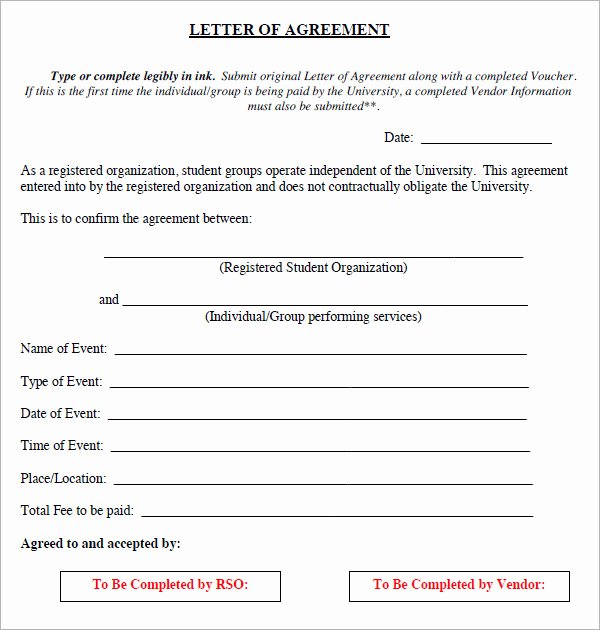 17 Letter Of Agreement Templates – Pdf Doc