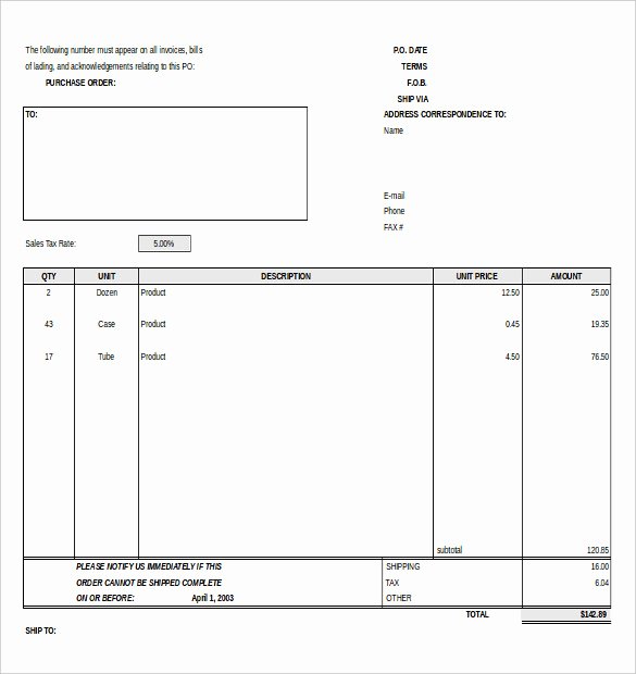 17 Purchase order Templates Free Pdf Word Doc Examples
