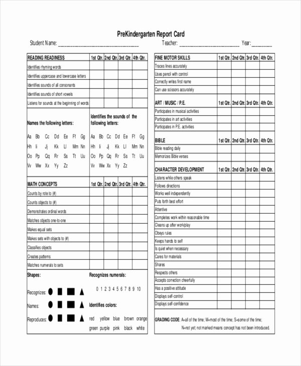 17 Report Card Template 6 Free Word Excel Pdf