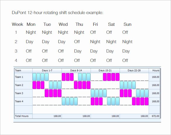 17 Rotating Rotation Shift Schedule Templates Doc