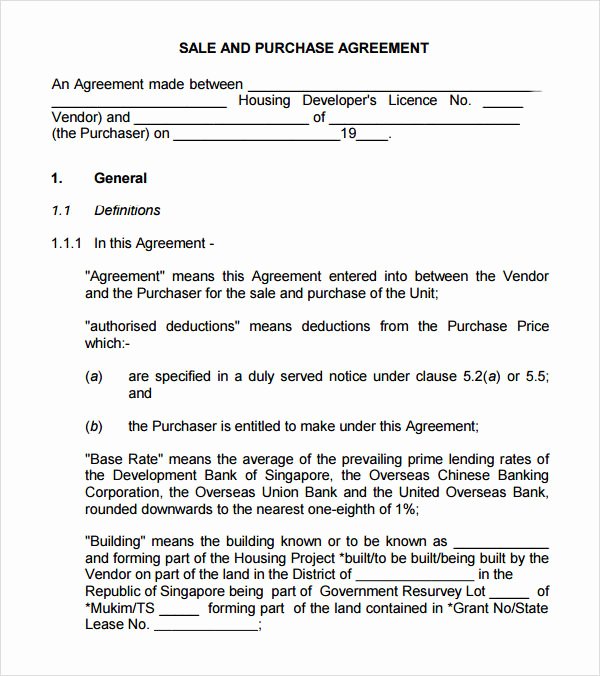 17 Sample Buy Sell Agreement Templates