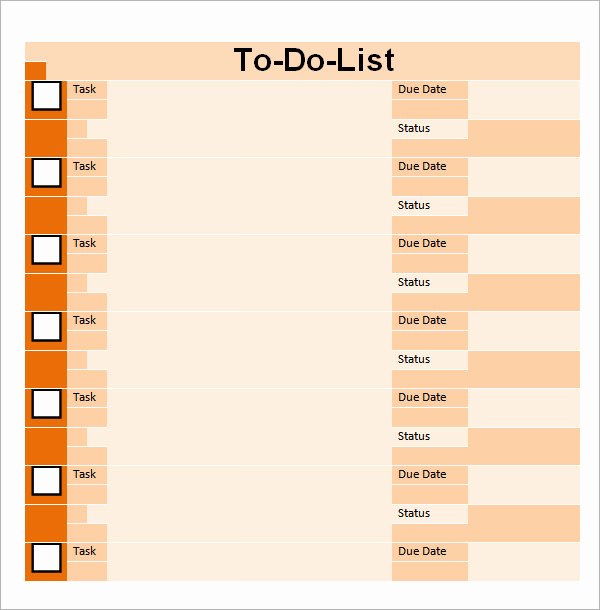 17 Sample to Do List Templates Download for Free