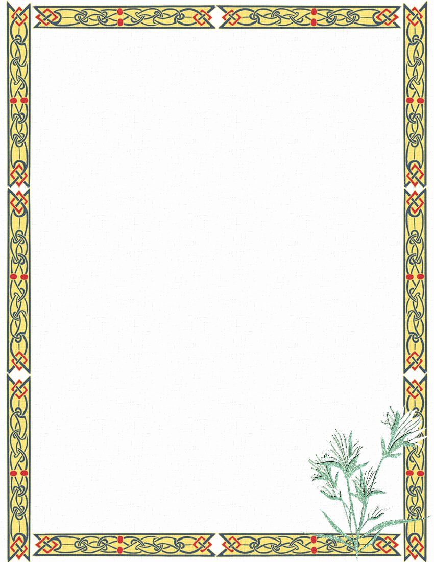 post stationery border designs