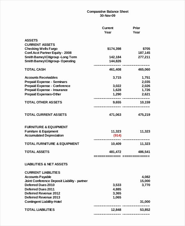18 Balance Sheet Examples Download In Word Pdf