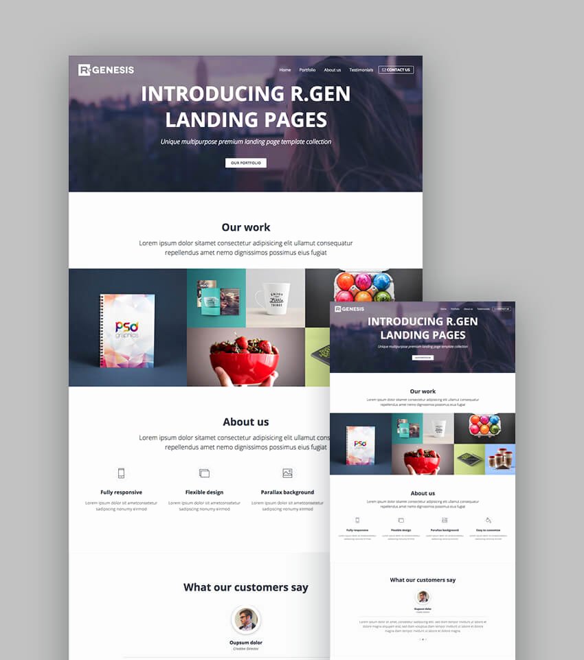 18 Best Responsive HTML5 Landing Page Templates 2018