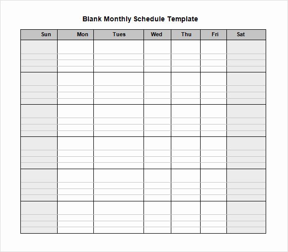 18 Blank Weekly Employee Schedule Template Blank