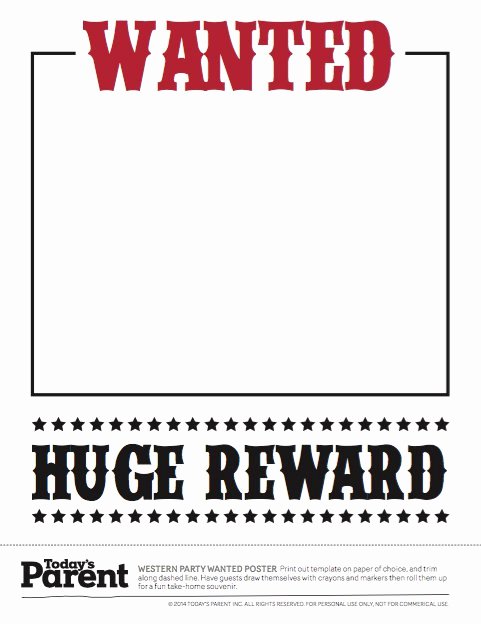 18 Free Wanted Poster Templates Fbi and Old West Free