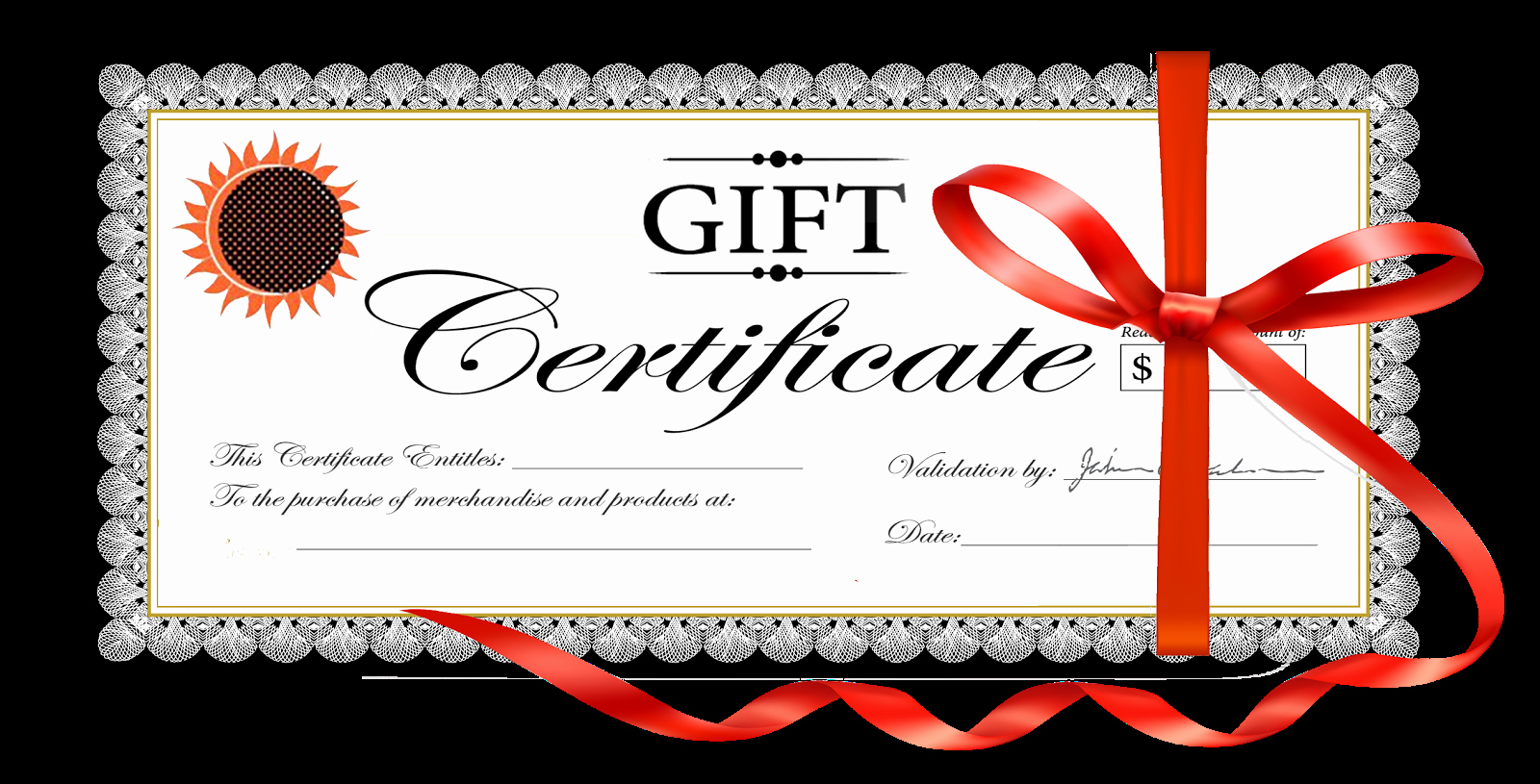 Detailing gift certificate template