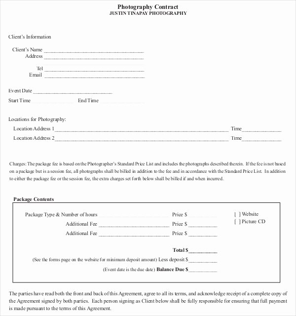 18 Graphy Contract Templates – Pdf Doc
