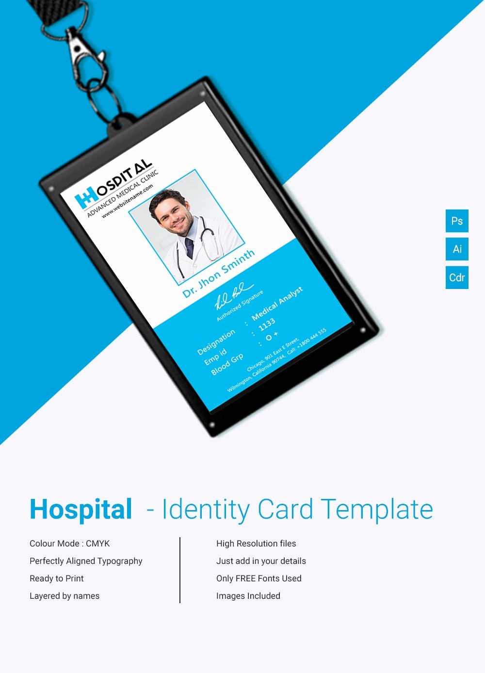 18 Id Card Templates – Free Psd Documents Download