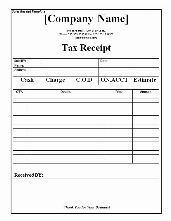 18 Payment Receipt Templates – Free Sample Example