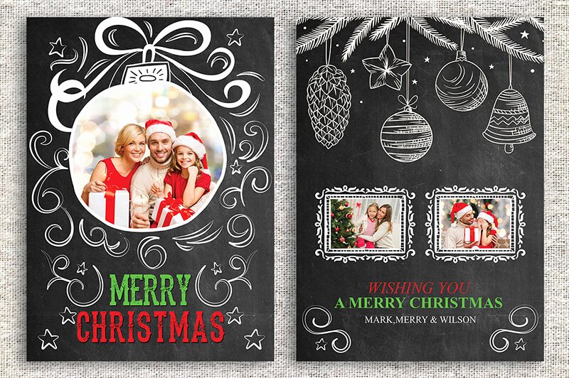 18 Printable Christmas Thank You Card Templates Free