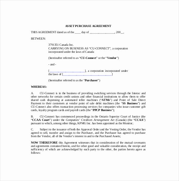 18 Purchase Agreement Templates – Word Pdf Pages
