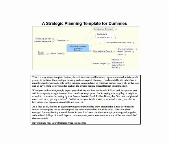 18 Strategic Plan Templates Free Sample Example