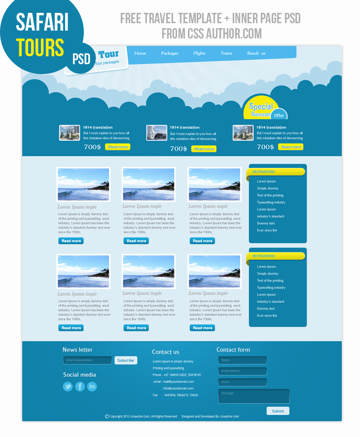 18 Website Design Psd Free Download Web Design